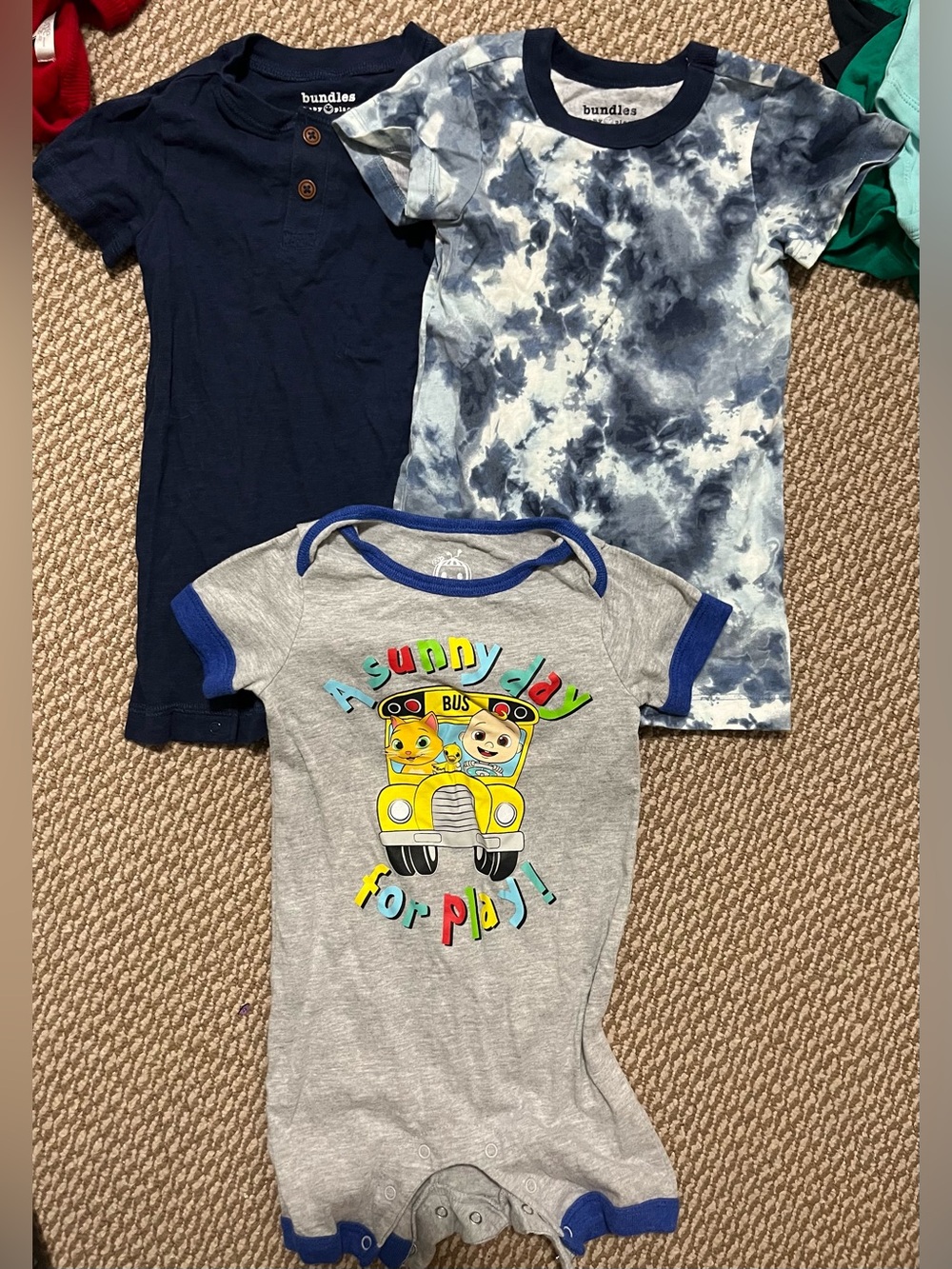 12-18m boys summer rompers